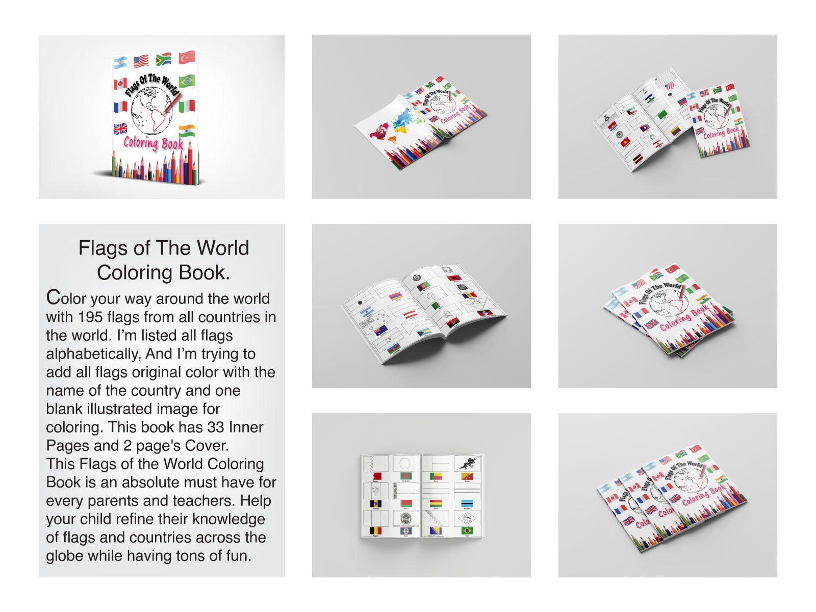 Flags of The World Coloring Book by Mridha Zahid on Dribbble