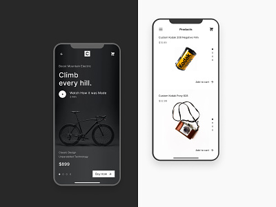 Custom - A Mobile App ecommerce ecommerce app iphone mobile mobile app modern product product design ui ux