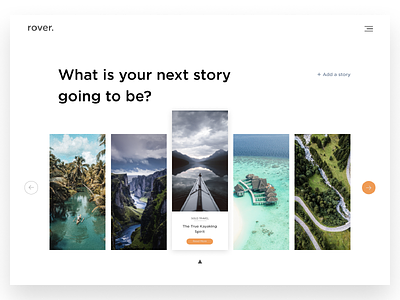 What's your next story going to be? figmadesign landing page stories ux design web design