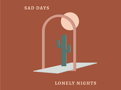 Sad Days Lonely Nights design illustration minimal music art the black keys vector