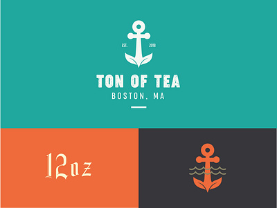 TON OF TEA - Logo & Branding branding cpg design food and drink illustration illustrator logo minimal typography vector