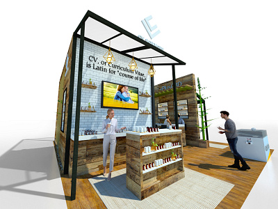 + CBD Oil Exhibition Booth Design 3d model booth design cbd design rendering sketchup trade show