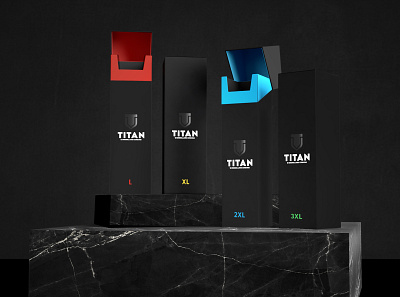 Titan Condom Branding & Packaging condom condoms design logo packaging retail packaging