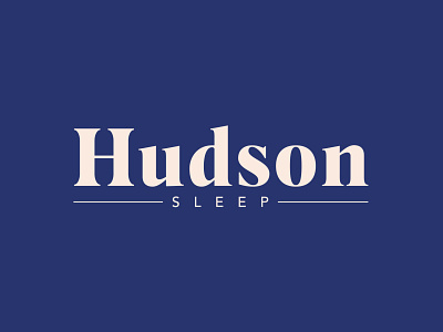 Hudson Sleep Pillow Case Logo branding cpg design food and drink logo logo design logotype minimal pillow sleep typography