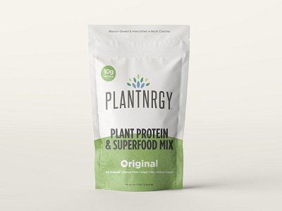 Plantnrgy - Packaging Redesign - 5 Flavors all natural branding cpg design food and drink keto logo organic paleo plant energy smoothie superfood superfoodmix vegan