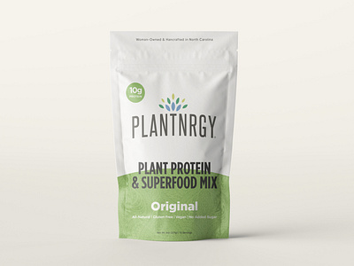 Plantnrgy - Packaging Redesign - 5 Flavors all natural branding cpg design food and drink keto logo organic paleo plant energy smoothie superfood superfoodmix vegan