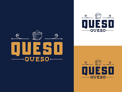 Unused Logo Concept - Cheese Dip branding cheese cheese dip chip cpg design food and drink logo mexican food minimal nacho queso queso cheese typography