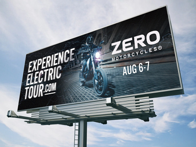 OHH Billboard Design - Motorcycles advertising billboard design electric motorcycle ooh out of home zero