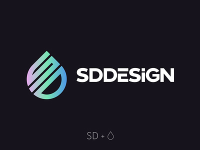 Selected Logo: SDD DESIGN branding design logo san diego sd water drop