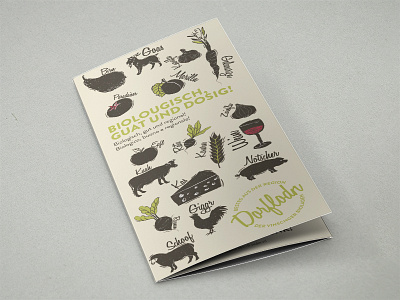 Dorflodn Vinschgau Flyer branding design editorial graphic