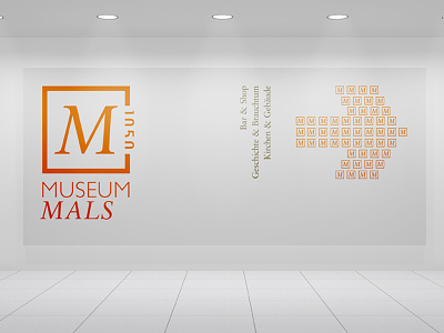 Museum Mals branding design graphic guide-system logo