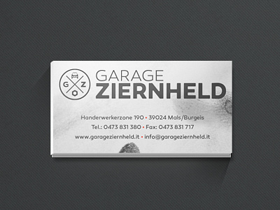 Garage Ziernheld - Businesscard