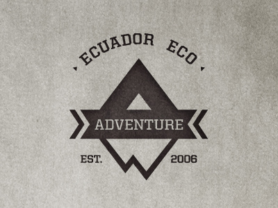 Ecuador Eco Adventure Logo adventure eco tourism ecuador identity logo mountain travel