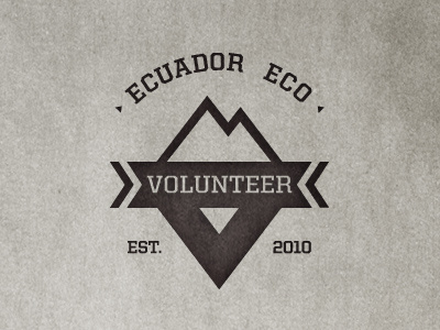 Ecuador Eco Volunteer Logo eco tourism ecuador logo mountain travel volunteer