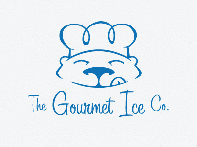 Gourmet Ice Logo v1 food food truck identity logo snow cone