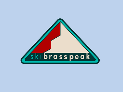 Ski Area Logo branding brass peak dailylogo dailylogochallenge design icon logo logo design mountain logo ski logo skiing vector