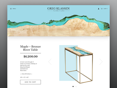 DailyUI #003 dailyui furniture product page sketch website