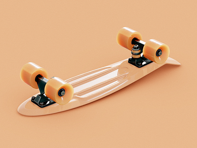 Penny Cruiser 3d 3d modeling 3d texture beach cruiser graphic design industrial design penny product product design skateboard texture