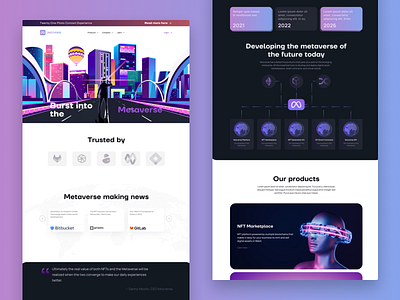 Metaverse Landing Page