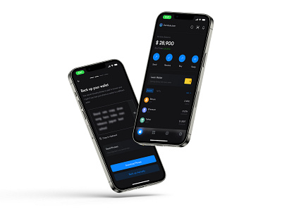 Lazer Wallet - Store, swap, and keep track of digital assets branding clean ui design figmadesign illustration interactive logo mobile ui ui ux