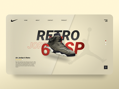 Selling Website Design graphic design jordan nike product website sell selling shoes ui uiux ux website website ui