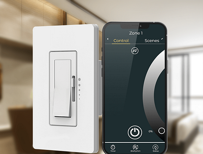 AmbienTech Dimming Screen & Device app iot light lightcontrol smart smartlighting tuya uiux wallswitch