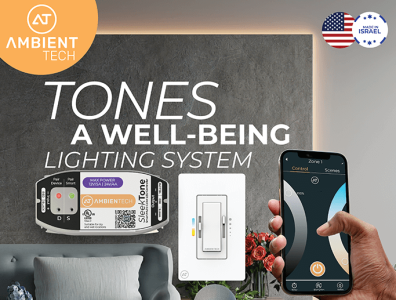 Tones System Banner ambientech banner branding lightcontrol lighting ui ux