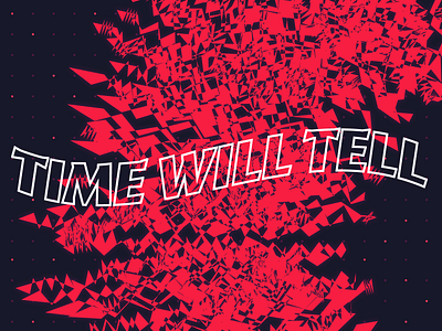 Time Will Tell glitch illustration vector