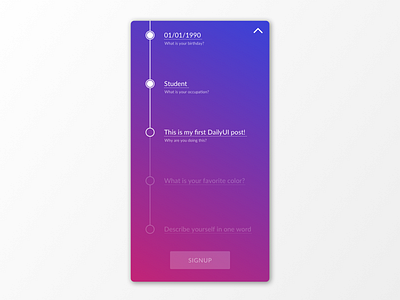 Sign-in / Sign-up Form dailyui dailyui001 form mobile sign in signup ui ux