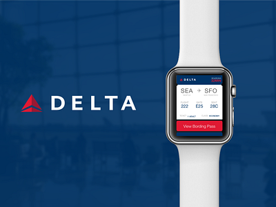 Apple Watch - Delta Boarding Pass