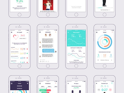 Recoup - an Improved Physical Therapy Experience app chart design health interaction ios statistics therapy ui user experience ux
