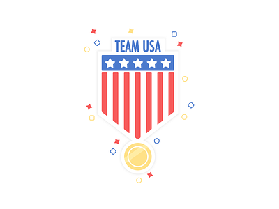 Team USA Gold america award bronze flag gold medal olympics patriotic pride silver sticker usa