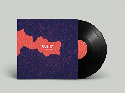 Vampire Weekend - Contra Album Cover abstract album album art album cover art cover illustration mockup music orange purple record