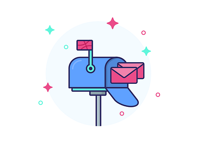 Here's your Chance: 2x Dribbble Invites up for Grabs! cute dribbble dribbble invite illustration invitation invite invites mail mailbox