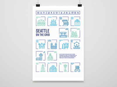 Seattle on the Grid Poster