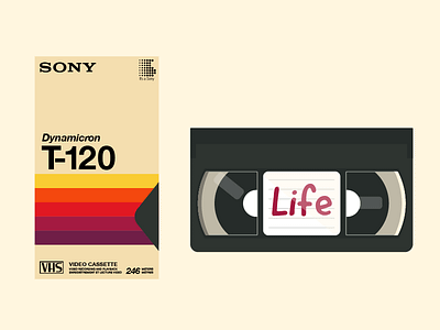 Retro Sony VHS Tape