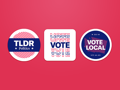 Campaign Stickers branding identity illustration mockup politics sticker student swag vote voting