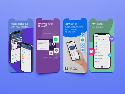 Appstore Screens for Finance App app appstore clean design finance fresh interface modern onboarding screens ui ux walkthrough