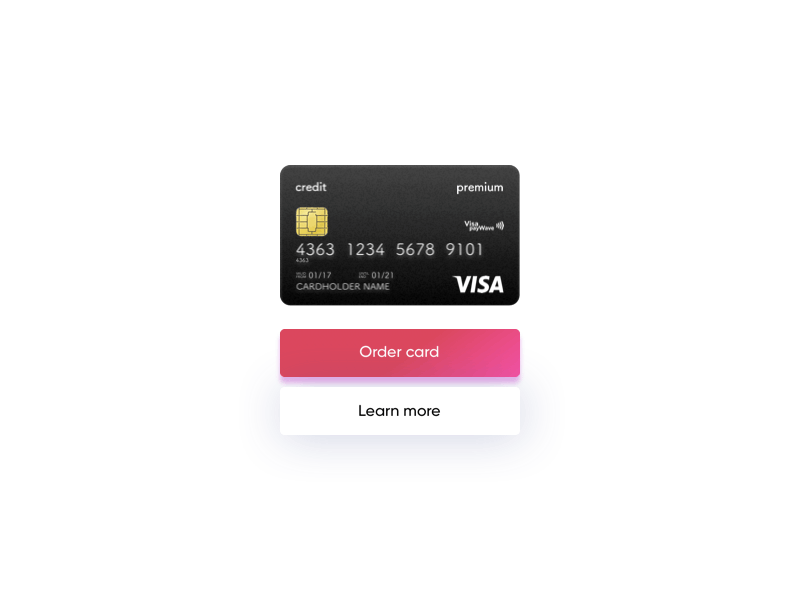 Simple Card Animation animation card clean credit hover effect modern smooth
