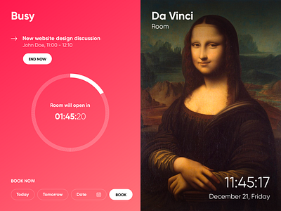 Booking Meeting Room animation appdesign booking busy clean designinpiration flat form interface meeting modern open room tablet uitrends userexperience ux ux ui uxdesigner web