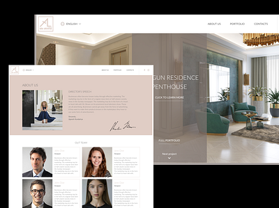 Interior Design Website clean design interface interior interior design modern ui ux web website white