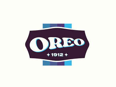 Retro Oreo Logo logo retro vintage