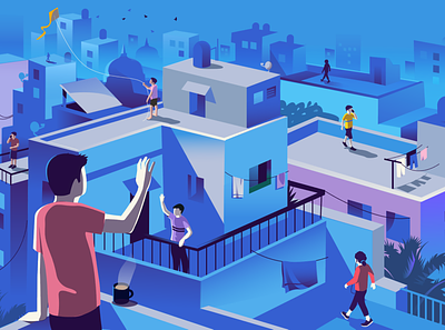Early Mornings active early morning illustration india lifestyle morning routine rooftops social story walking