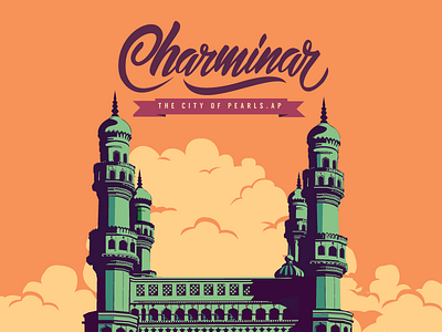 Charminar - Hyd charminar hyderabad illustration india monument