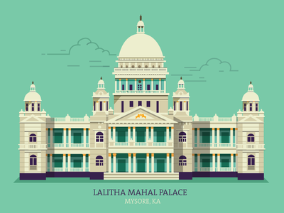 Lalitha Mahal Palace - Mysore by ranganath krishnamani - Dribbble