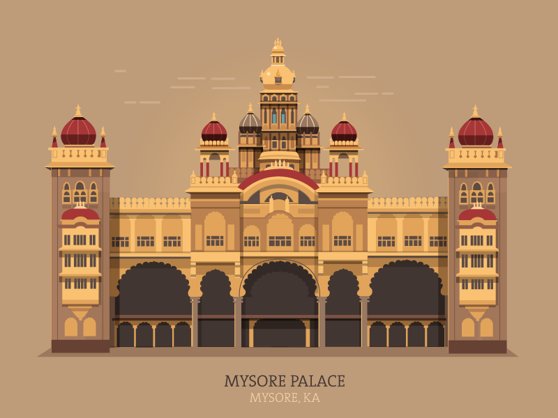 Entrance to Mysore Palace Painting by Ranganatha Sitaram - Fine Art America