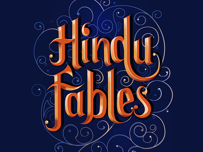 Fables book classical custom type fables hindu india modern philosophy religion stories typography