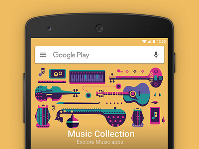 Google Play - Music collection android camera diwali india mobile pattern play symbols tabla tanpura veena violin