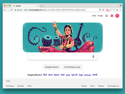 Doodle - Sitara Devi dancer doodle google google doodle homepage india jingles kathak sitara devi tabla