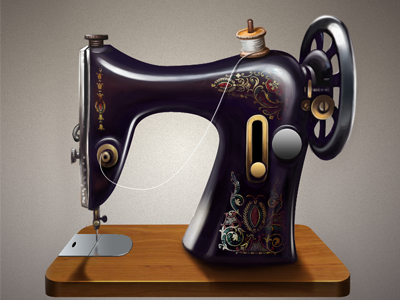 Sewing Machine digital icon machine nostalgic old sewing machine stitch